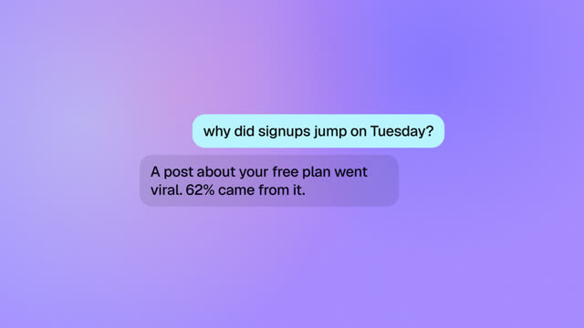Ask your data: a Glass 16:9 launch film template