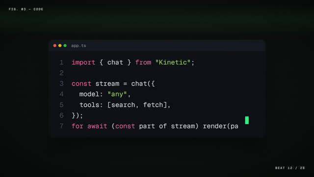 Developer tool launch: a Terminal 16:9 launch film template