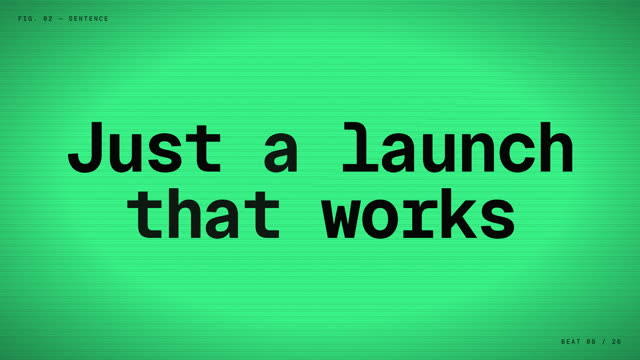 Black + neon: a Terminal 16:9 launch film template