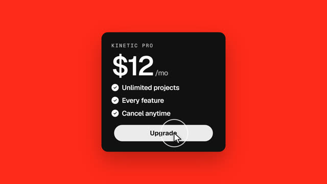 Pricing announcement: a Minimal 16:9 launch film template